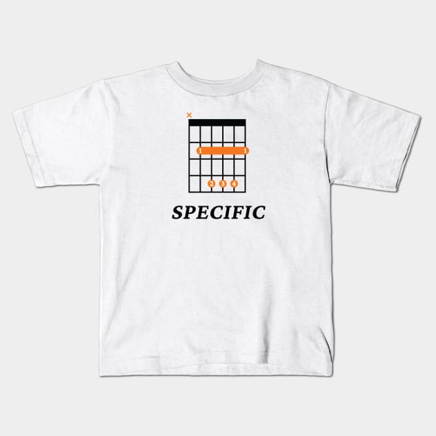 B Specific B Guitar Chord Tab Light Theme Kids T-Shirt by nightsworthy